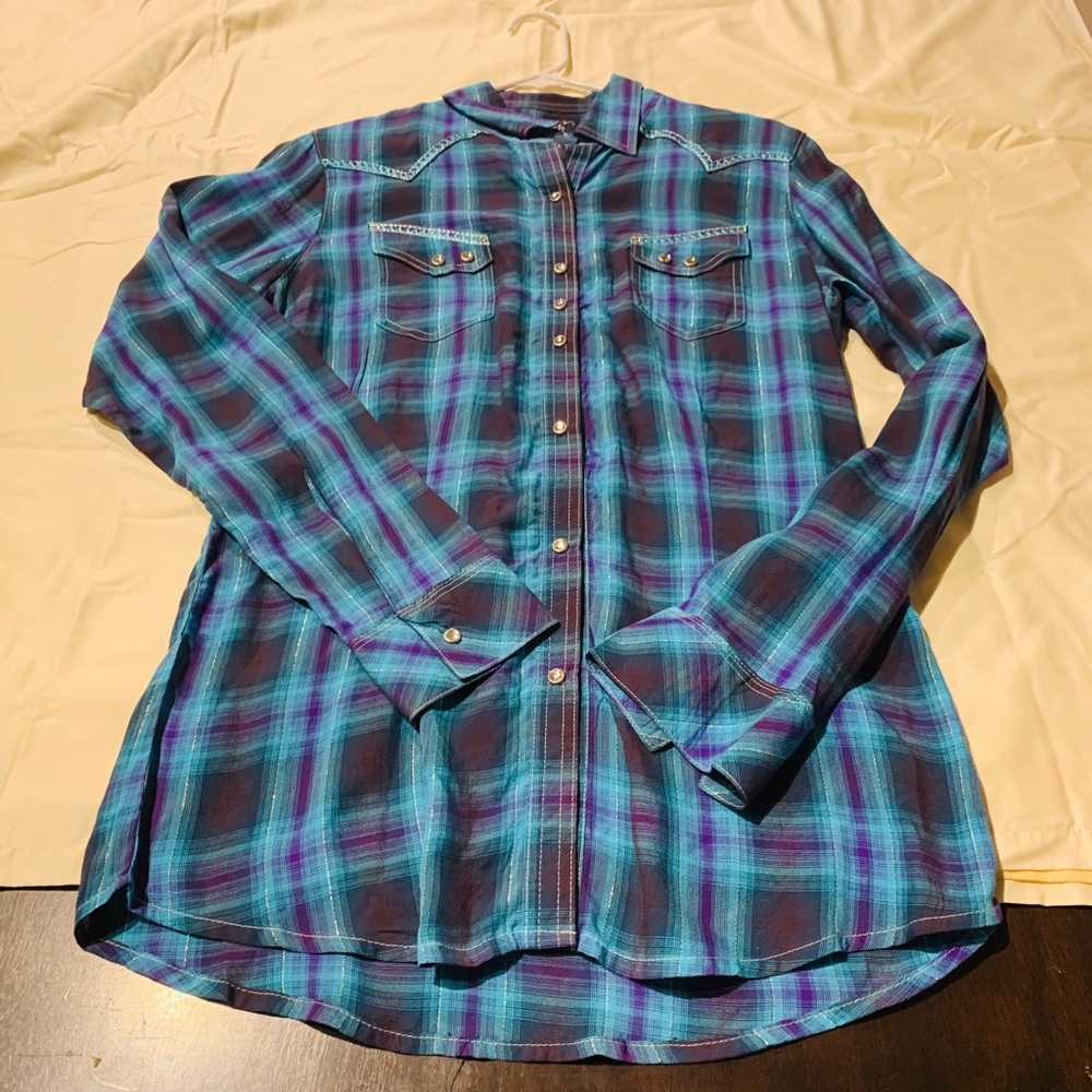 Rock 47 Pearl Snap Long Sleeve